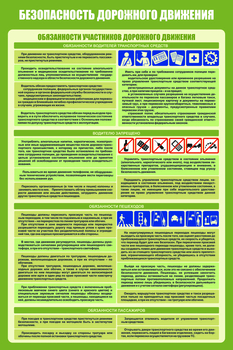 Плакат "Безопасность дорожного движения" (комплект из 3 листов, самоклейка) - Плакаты - Автотранспорт - Интернет магазин - все для техники безопасности, охраны труда, пожарной безопасности - стенды, дорожные знаки, плакаты. Доставка по России